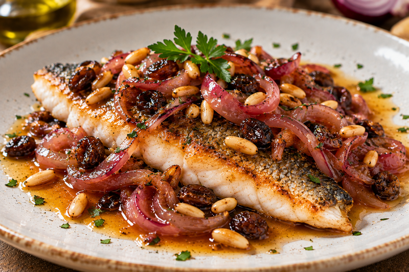 Filetto di orata in agrodolce