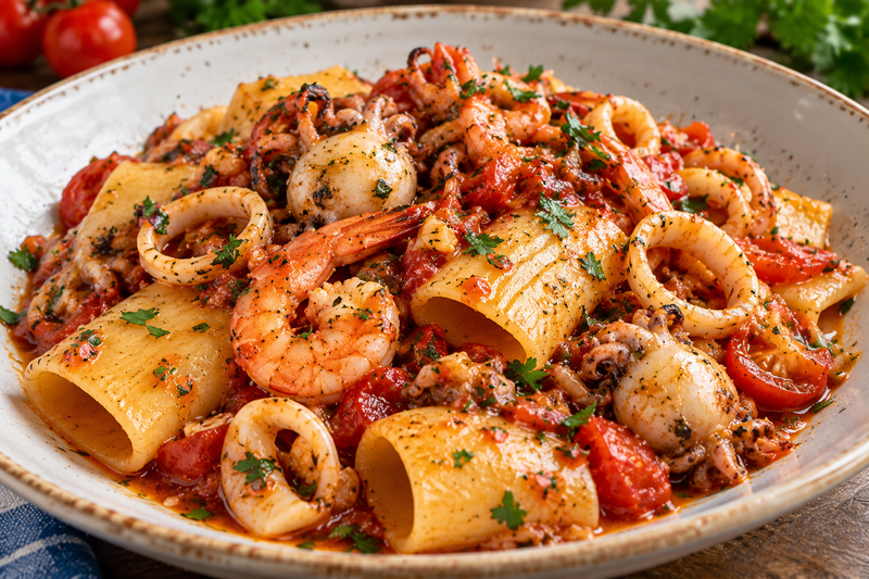 Paccheri alla pescatora