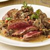 Tagliata di manzo ai funghi porcini