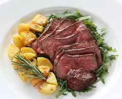tagliata di manzo con patate