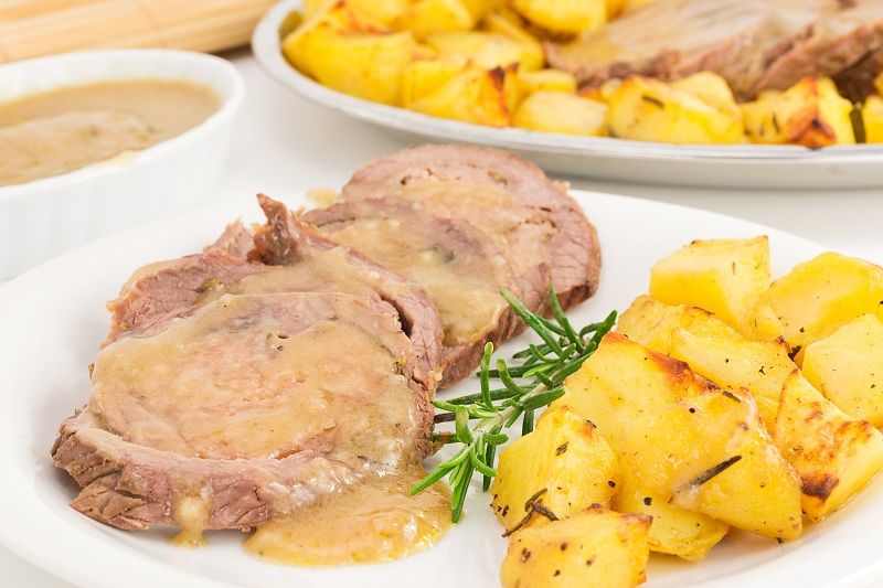 Arrosto di vitello con patate