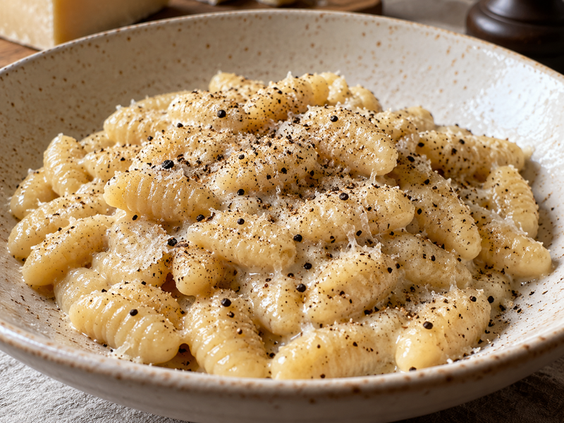 Gnocchetti cacio e pepe