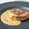 Filetto di Manzo al pepe verde con purè di patate