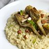 risotto  carciofi e scamorza