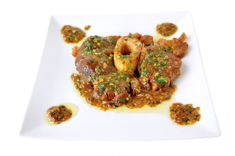 Ossobuco alla milanese con verdure saltate