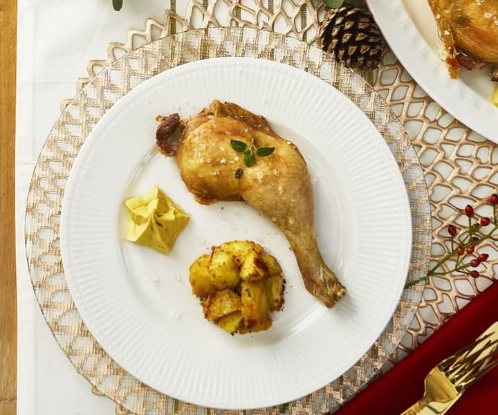 Cosciotti di pollo con patate al forno