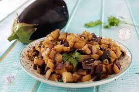 melanzane al funghetto con piadina fritta