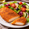 Cotoletta di pollo con insalata mista
