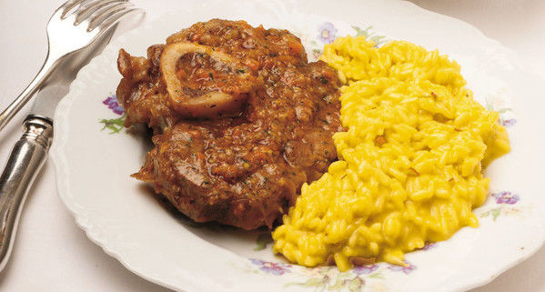Risotto alla milanese con ossobuco 