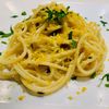 Spaghetti alla chitarra bottarga e limone