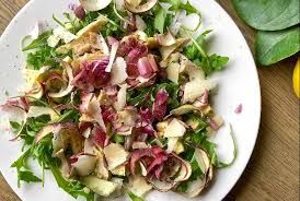 Carciofi  con scaglie di grana olio e limone