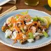 Insalata di mare con gamberetti,mais,carote