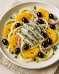 Fennel and orange salad with Cantabrian anchovies