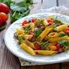Garganelli con scampetti concassé di verdure