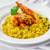 Risotto gamberetti zucchine e zafferano