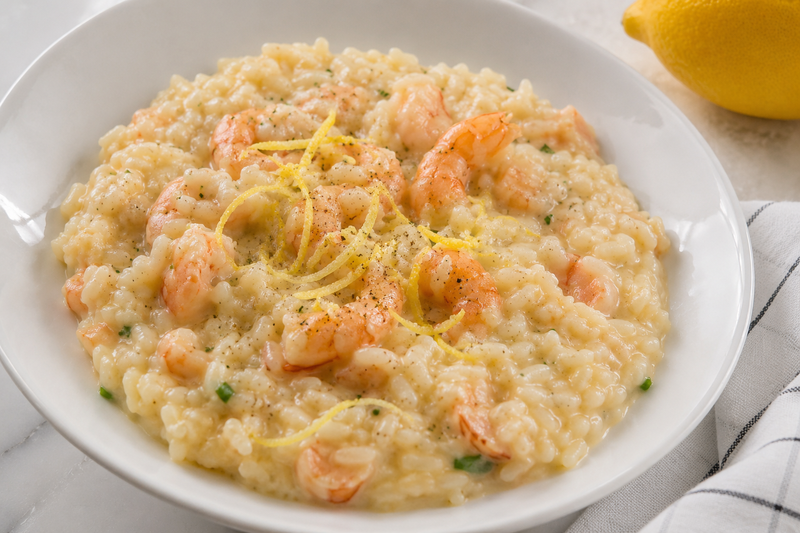 Risotto limone e scampetti