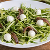 Puntarelle con acciughe e mozzarelle