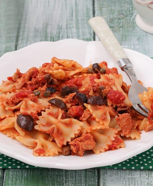 Farfalle tonno con pomodorini