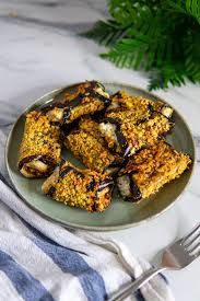 Involtino di melanzane con cotto e formaggio