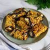 Involtino di melanzane con cotto e formaggio