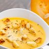 Zuppa di zucca con crostini