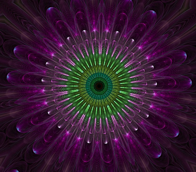 Purple Mandala Fractal