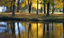 Zeltītā oktobra pēcpusdiena Pārdaugavas pusē