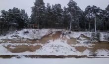 10. janvāris Saulkrastu pludmalē.