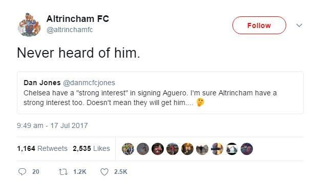 Chelsea Track Aguero