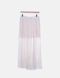 Maxi falda plisada rosa Pimkie