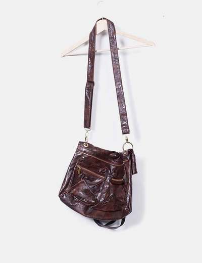Bolso Detalles Dorados Bolso Marrón Maxi Maxi TcFu3lKJ1