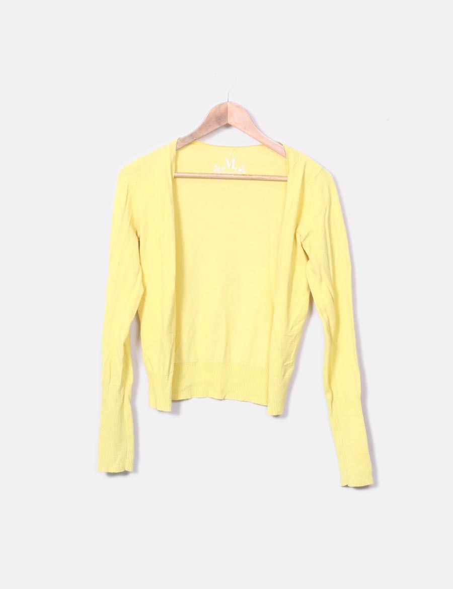 Stradivarius Mujer Cárdigan Abrigos Baratos Online Amarillo wzFpPzv