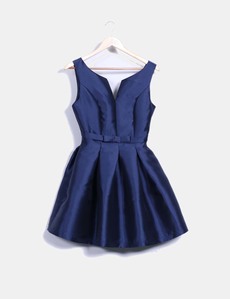 Robe bleu marine dame irisée Lucy Wang