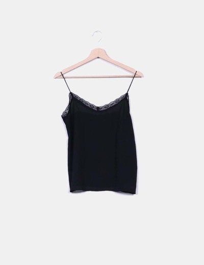 blusas de tirantes con encaje