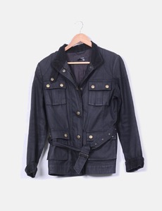Parka azul marino Zara