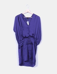 Vestido azul marino Topshop