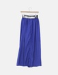 Falda azul larga cintura elástica NoName