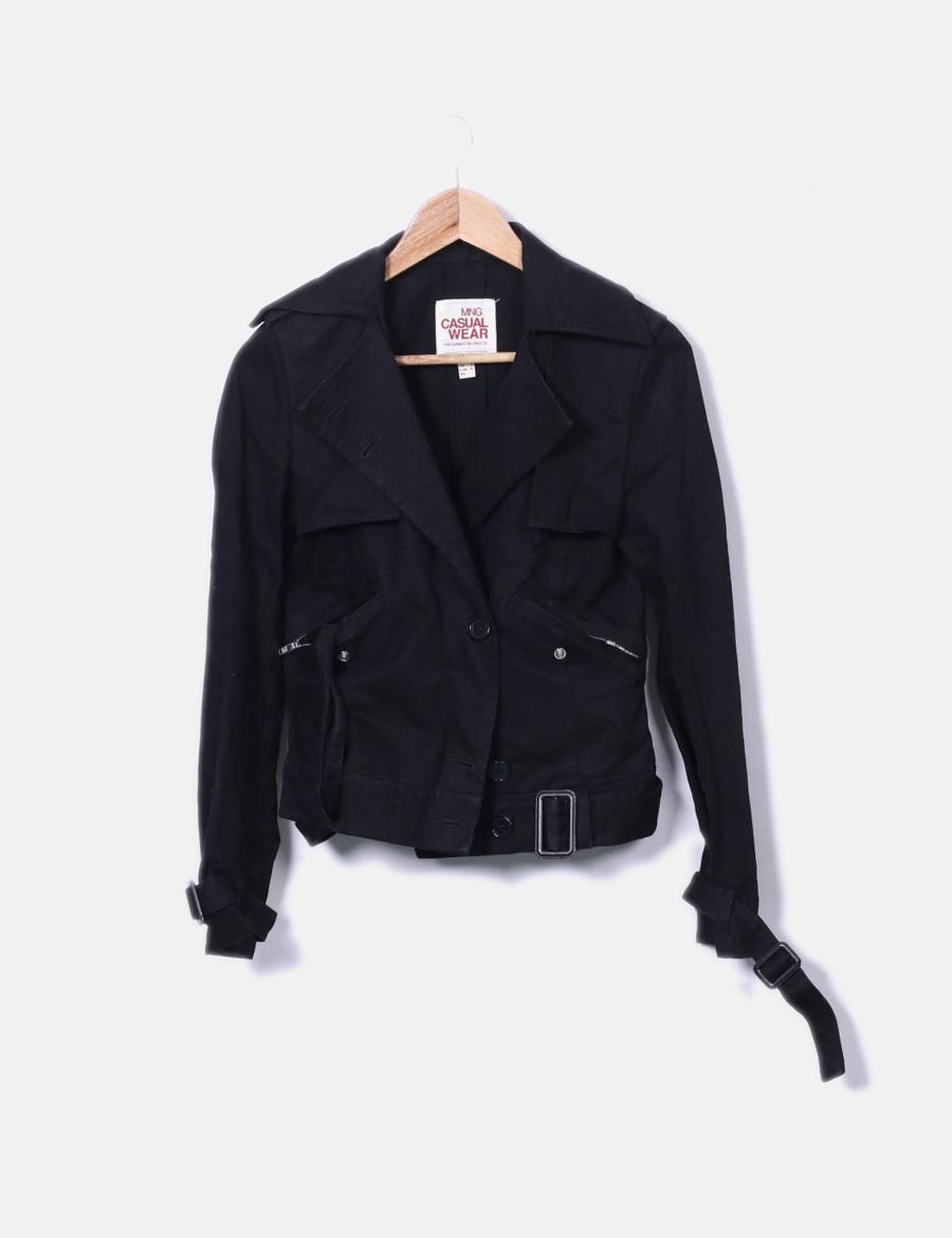 Abrigos Mujer negra de y baratos online Chaqueta Mango Chaquetas 44q6H0