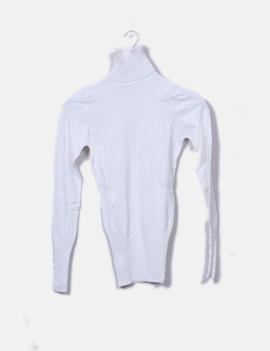 Bershka Jersey blanco cuello vuelto (descuento 78 ) Micolet Bershka Jersey blanco cuello vuelto (descuento 78 ) Micolet