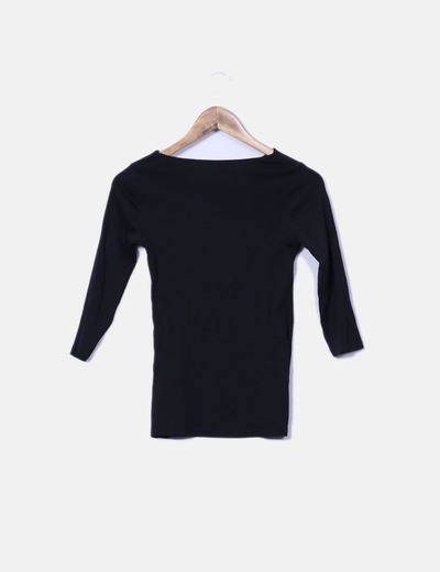 Negra Camiseta Manga Francesa Zara Camiseta Negra Camiseta Manga Francesa Zara ArSZYwSqO8