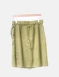 Falda pantalón midi verde con cinturón NoName
