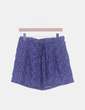 Faldapantalón azul print floral Stradivarius