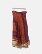 Maxi falda seda estampada Made in India