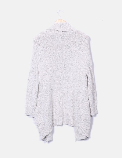 cardigan de punto beige jaspeado jpg - saccuriser son compte fortnite