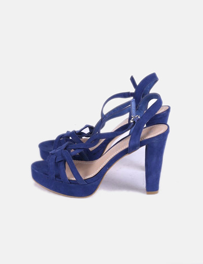 Con Azules Azules Sandalias Con Tacón Sandalias Tacón Sandalias y7vYgfb6
