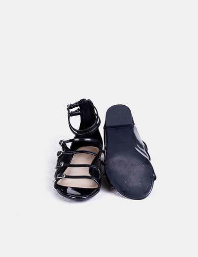 De Hebillasdescuento Tiras Sandalias 74Micolet Zara Negras Con b6gy7Yfv