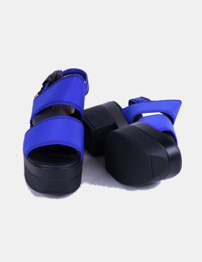 Klein Azul Plataforma Plataforma Sandalia Klein Sandalia De Sandalia Klein Azul De Azul wO8PXkn0