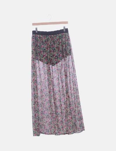 Falda pantalón floral