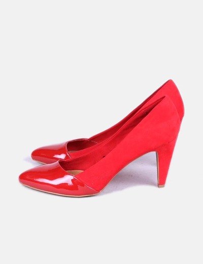 Zapatos Zapatos Doble Textura Doble Rojos bf6Y7gy