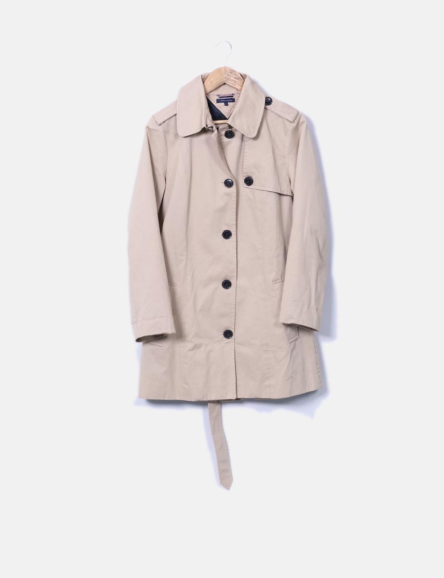 tommy hilfiger gabardina mujer